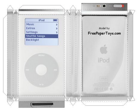 Free iPod Paper Models