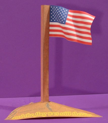 American Flag paper model 