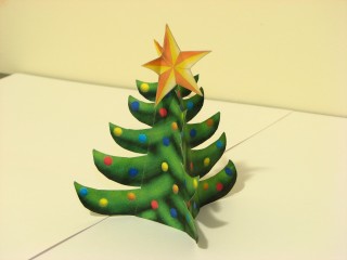 Modelo de Natal Árvore de Papel
