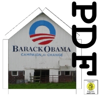 Obama Barn Paper Model