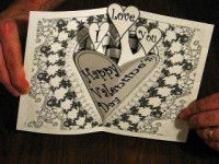 Open and Close  - Part Two Free Printable Valentines Card Instructions