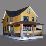 A Christmas Story House paper model