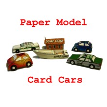 Free paper model Card Cars