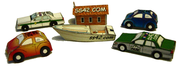 Free Paper Model Card Cars