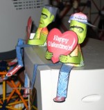 Monster paper model Valentine